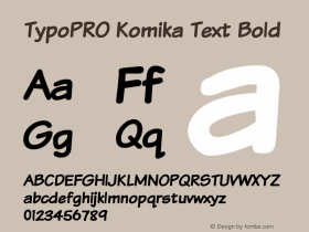 TypoPRO Komika Text Bold 2.0图片样张