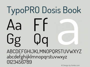 TypoPRO Dosis Book Version 1.007图片样张