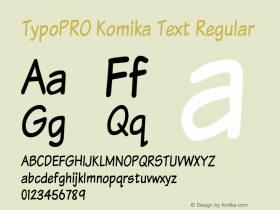 TypoPRO Komika Text Regular 2.0图片样张