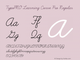 TypoPRO Learning Curve Pro Regular Version 1.000 Font Sample