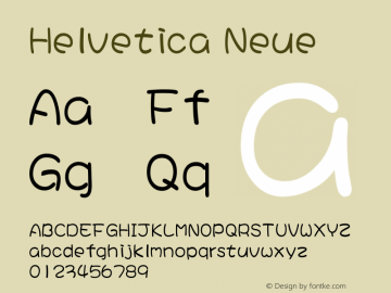 Helvetica Neue 中等 10.0d35e1图片样张