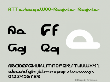 ATTasbaqaW00-Regular Regular Version 1.00 Font Sample