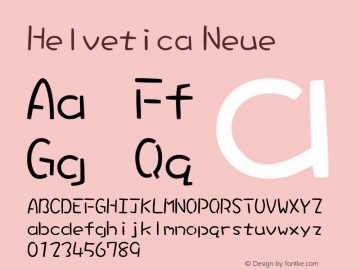 Helvetica Neue 紧缩粗体 10.0d35e1 Font Sample