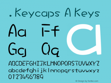 .Keycaps A Keys 10.0d12e1 Font Sample