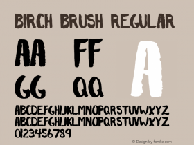 Birch Brush Regular Version 1.00 2014图片样张