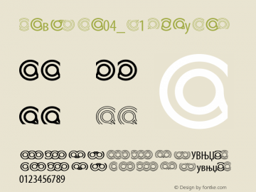 Zavitka04_S1 Regular Version 001.000 Font Sample