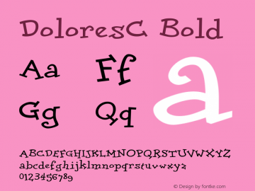 DoloresC Bold Version 1.000 Font Sample