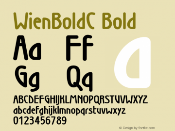 WienBoldC Bold Version 1.000图片样张