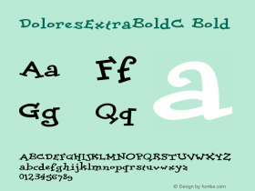 DoloresExtraBoldC Bold Version 1.000 Font Sample