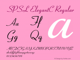 SPSL ElegantC Regular Version 001.004图片样张