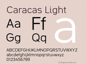 Caracas Light Version 1.001图片样张