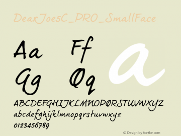 Dearjoe5c Pro Smallface Font Dearjoe5c Pro Smallface Font