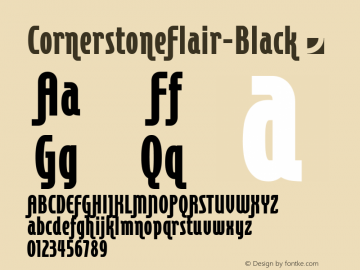 CornerstoneFlair-Black ☞ Version 1.002;com.myfonts.jonahfonts.cornerstone-flair.black.wfkit2.3NmX图片样张