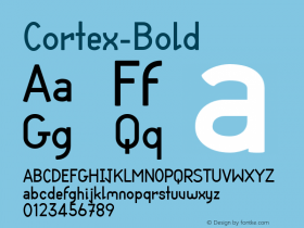 Cortex-Bold ☞ Version 1.000;com.myfonts.cubo.cortex.bold.wfkit2.3nKY Font Sample
