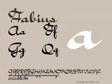 Fabius ☞ Version 1.0 ;com.myfonts.jonahfonts.fabius.regular.wfkit2.34p7 Font Sample