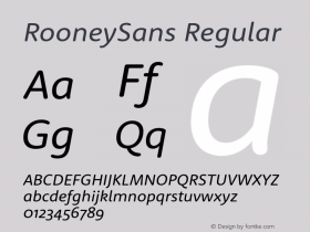 RooneySans Regular Version 1.000;com.myfonts.easy.jan-fromm.rooney-sans.italic.wfkit2.version.46KD图片样张