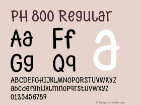 PH 800 Regular Version 1.000;PS 001.000;hotconv 1.0.70;makeotf.lib2.5.58329;com.myfonts.easy.font-fabric.ph.800-regular.wfkit2.version.4ksj Font Sample