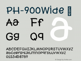 PH-900Wide ☞ Version 1.000;PS 001.000;hotconv 1.0.70;makeotf.lib2.5.58329;com.myfonts.easy.font-fabric.ph.900-wide.wfkit2.version.4krs Font Sample