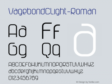 VagebondCLight-Roman ☞ Version 1.000 2003 initial release;com.myfonts.easy.characters.vagebond.c-light-roman.wfkit2.version.2nw8图片样张