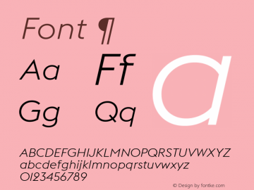 Font ¶ 2.006 Font Sample