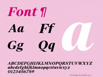 Font ¶ 2.005图片样张