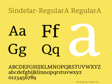 Sindelar-RegularA RegularA Version 1.0 PDF-x [VBM]图片样张
