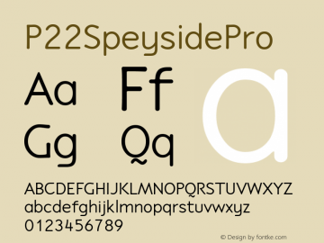 P22SpeysidePro ☞ Version 3.000;com.myfonts.ihof.p22-speyside.pro.wfkit2.46CD Font Sample