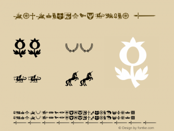 EspectroDingbats ☞ Version 1.001;com.myfonts.corradine.espectro.dingbats.wfkit2.434s图片样张