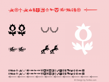 EspectroDingbats ☞ Version 1.001;com.myfonts.corradine.espectro.dingbats.wfkit2.434s图片样张