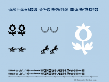 Espectro Dingbats Regular Version 1.001;com.myfonts.corradine.espectro.dingbats.wfkit2.434s图片样张