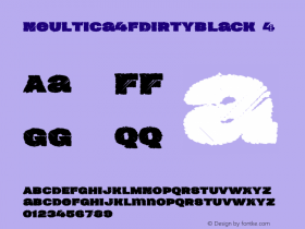 Neultica4FDirtyBlack ☞ 1.0;com.myfonts.4thfebruary.neultica-4f.dirty-black.wfkit2.3CuM图片样张