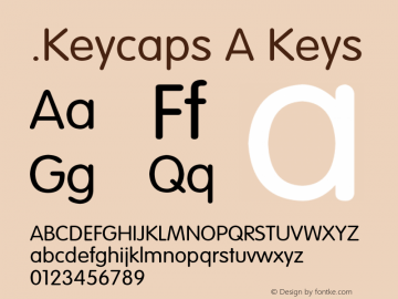 .Keycaps A Keys 10.0d12e1 Font Sample