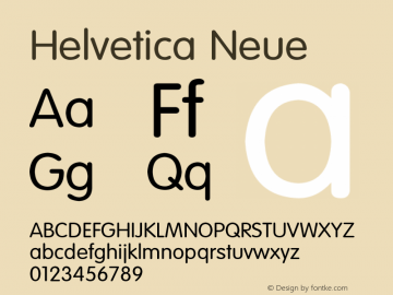 Helvetica Neue 超细体 10.0d35e1图片样张