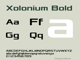 Xolonium Bold Version 2.0图片样张