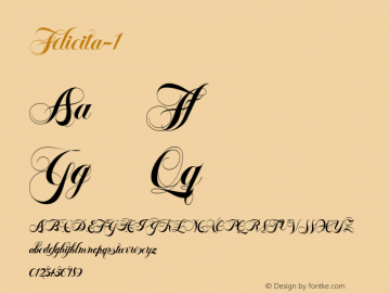 Felicita-1 ☞ 001.000;com.myfonts.wiescherdesign.felicita.regular-1.wfkit2.44Yw图片样张