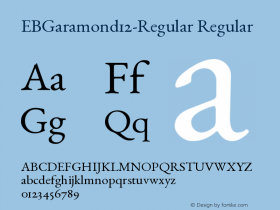 EBGaramond12-Regular Regular Version 0.015d图片样张