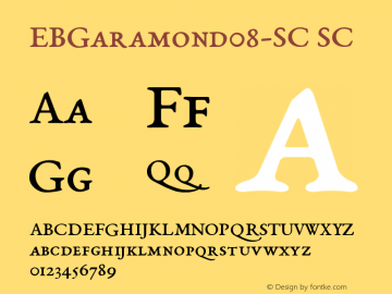 EBGaramond08-SC SC Version 0.015d Font Sample