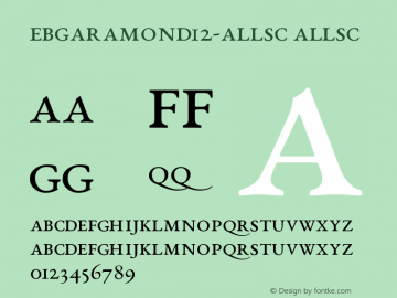 EBGaramond12-AllSC AllSC Version 0.015d图片样张