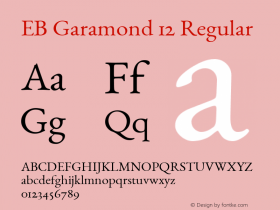 EB Garamond 12 Regular Version 0.015d图片样张