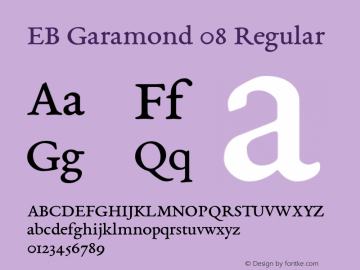 EB Garamond 08 Regular Version 0.015d图片样张