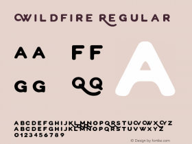 WildFire Regular Version 1.000;PS 001.000;hotconv 1.0.70;makeotf.lib2.5.58329 Font Sample