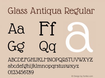 Glass Antiqua Regular 1.001图片样张