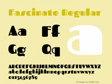 Fascinate Regular Version 1.000图片样张