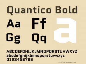 Quantico Bold Version 2.002图片样张