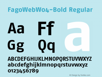 FagoWebW04-Bold Regular Version 7.504图片样张