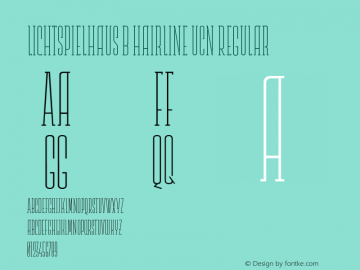 Lichtspielhaus b Hairline UCn Regular Version 1.024;PS 001.024;hotconv 1.0.70;makeotf.lib2.5.58329;com.myfonts.easy.typocalypse.lichtspielhaus-slab.hairline.wfkit2.version.4mkU Font Sample