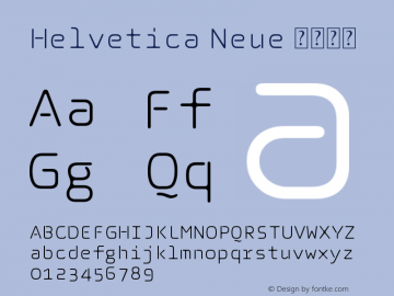 Helvetica Neue 中等斜体 10.0d35e1 Font Sample