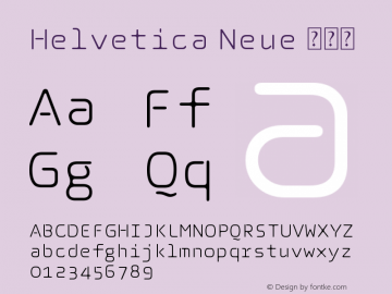 Helvetica Neue 超细体 10.0d35e1图片样张