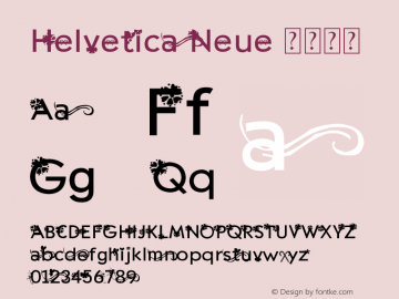 Helvetica Neue 超细斜体 10.0d35e1图片样张