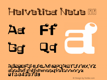 Helvetica Neue 斜体 10.0d35e1 Font Sample